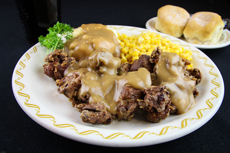 Chicken Livers with Brown Gravy Tee Jaye's Country Place Restaurants