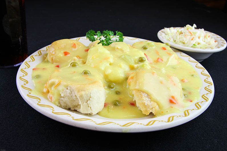 Creamed Chicken Over Biscuits - Tee Jaye's Country Place Restaurants